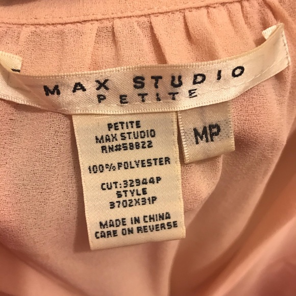 Max studio pink bubble top - Picture 6 of 8